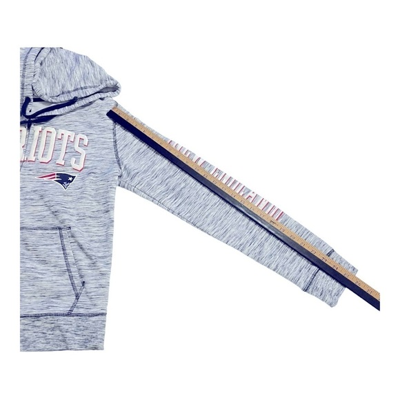 NEW ENGLAND PATRIOTS Women's Space-Dye Full-Zip Fleece Hoodie size M - Picture 11 of 16